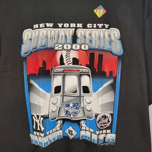 VTG 2000 World Series Subway Series T-Shirt Men's L Large‎ Majestic Deadstock - Picture 2 of 8